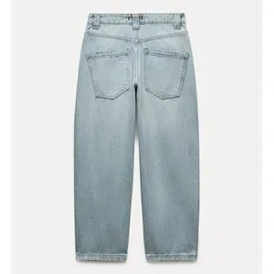 伽藍 Zara | Jeans | Zara Cropped Mid Waist Relaxes Fit Wide Leg